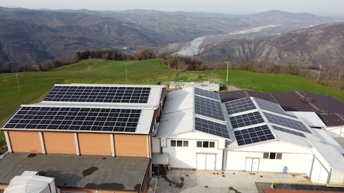 Nuovo impianto fotovoltaico che soddisfa il 30% del fabbisogno energetico